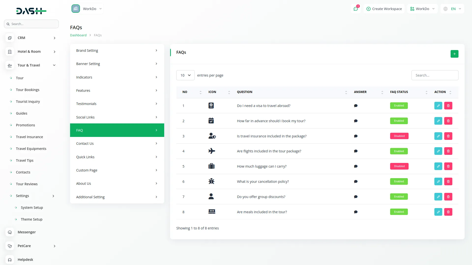 tour and travel management