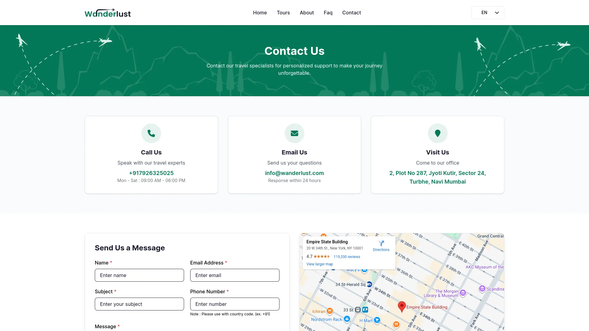 tour and travel management