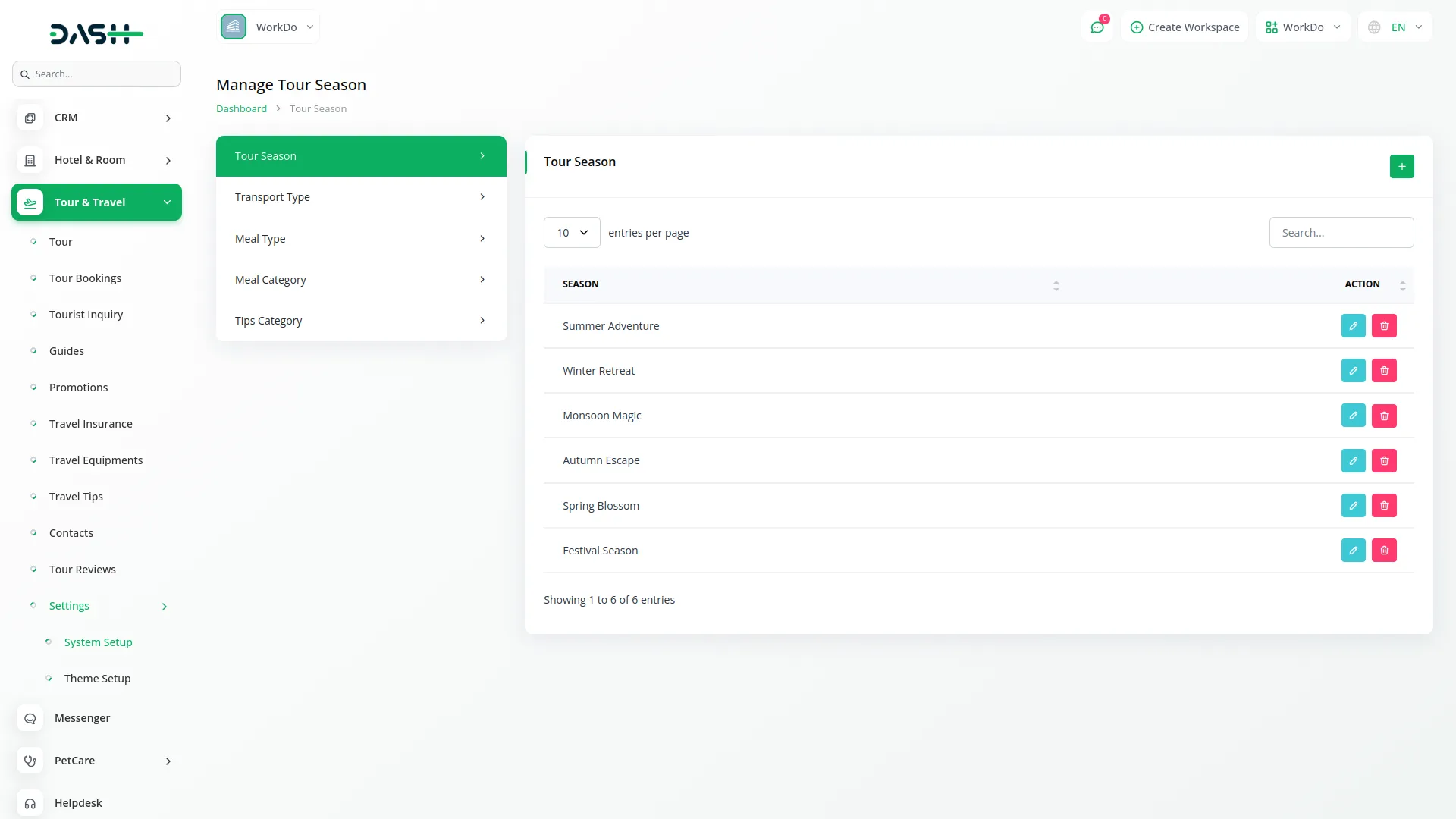 tour and travel management