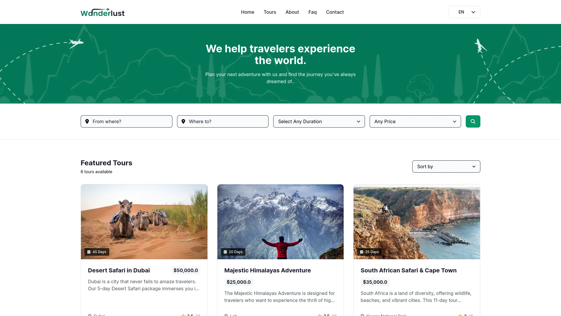 tour and travel management