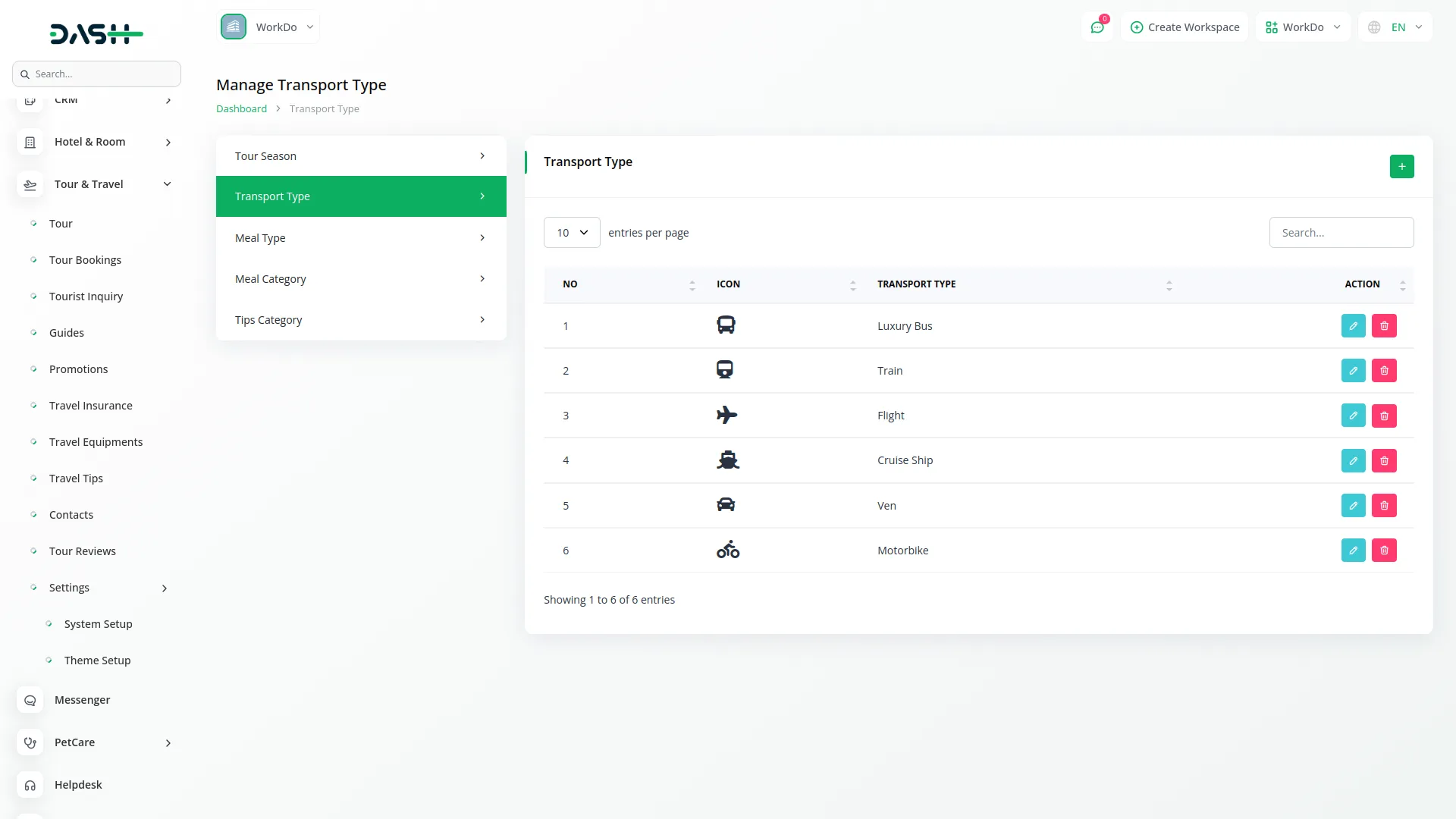 tour and travel management