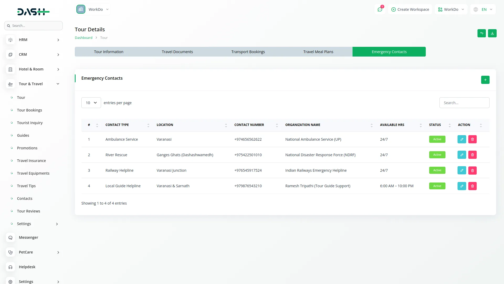 tour and travel management