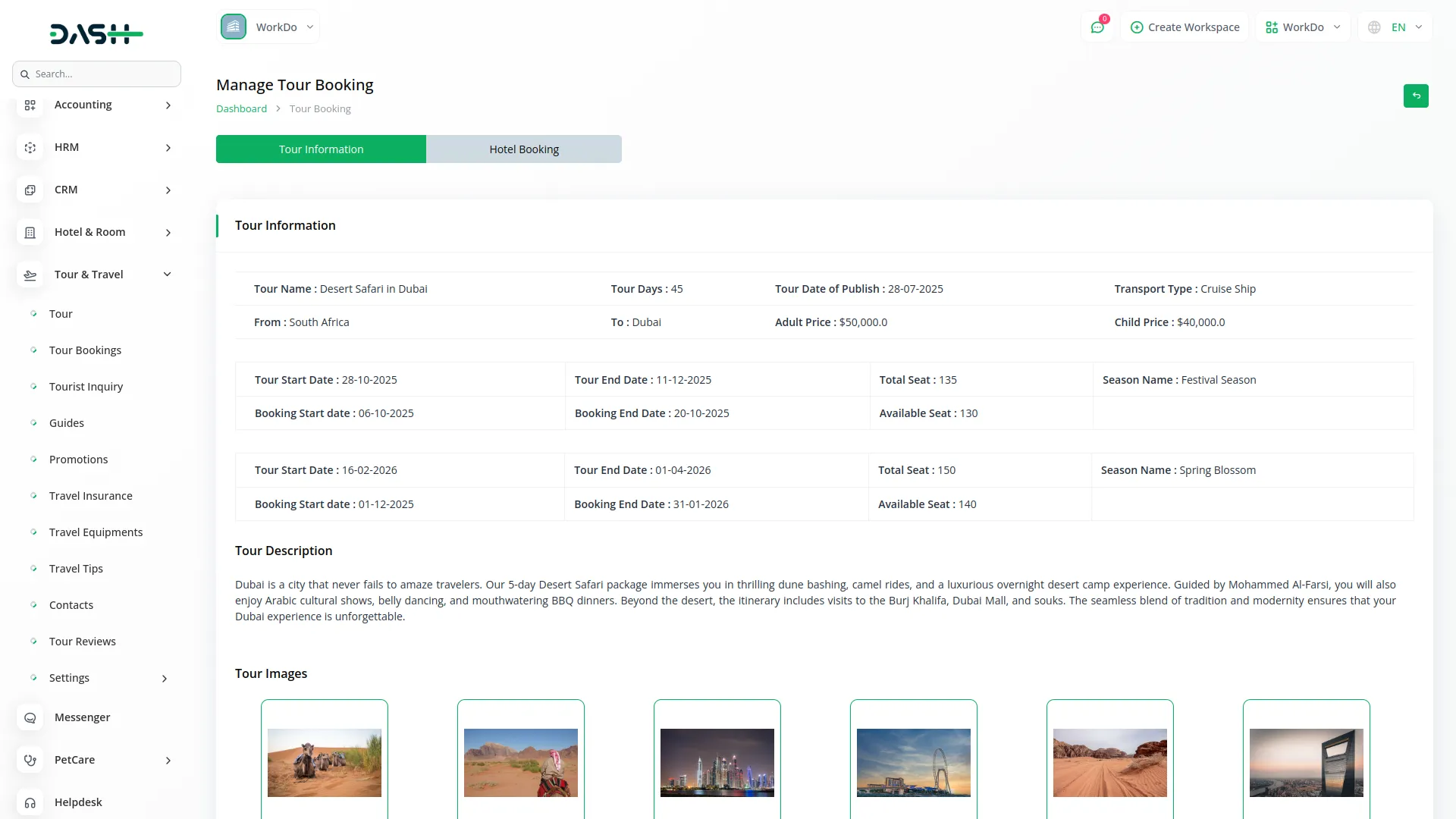 tour and travel management