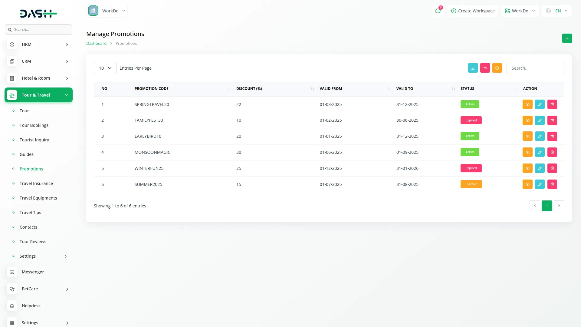 tour and travel management