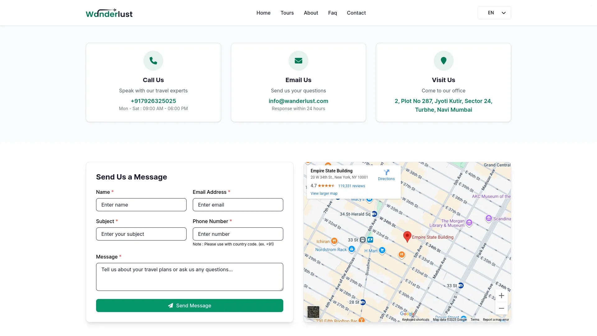 tour and travel management