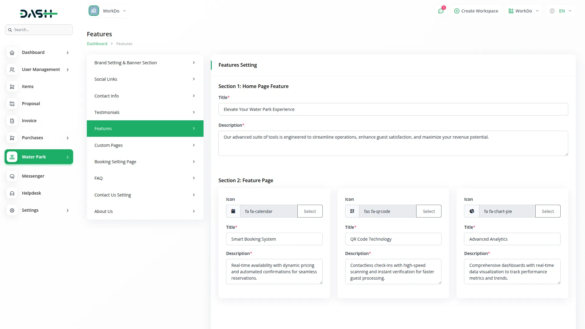 water park management