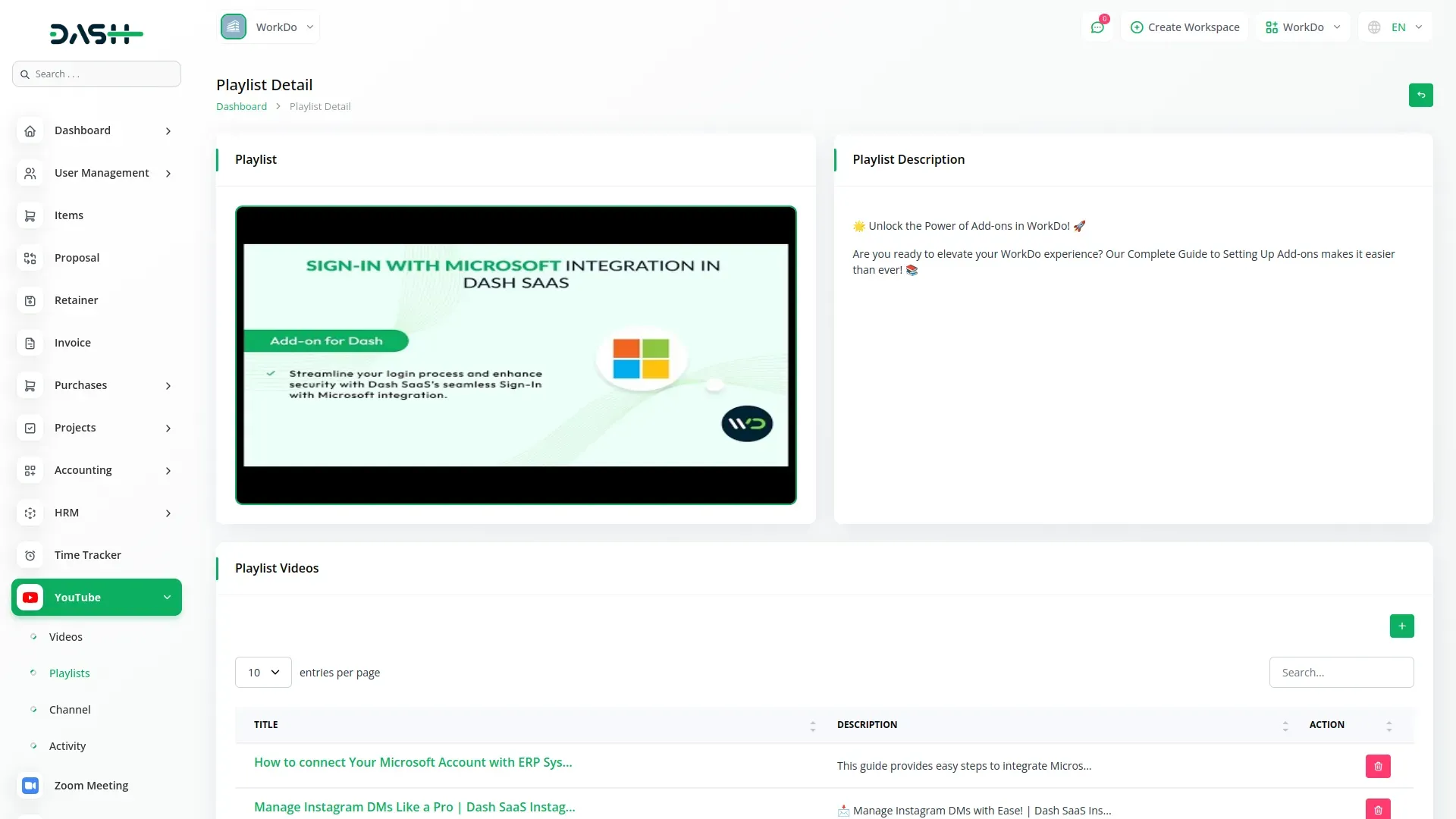 youtube content management