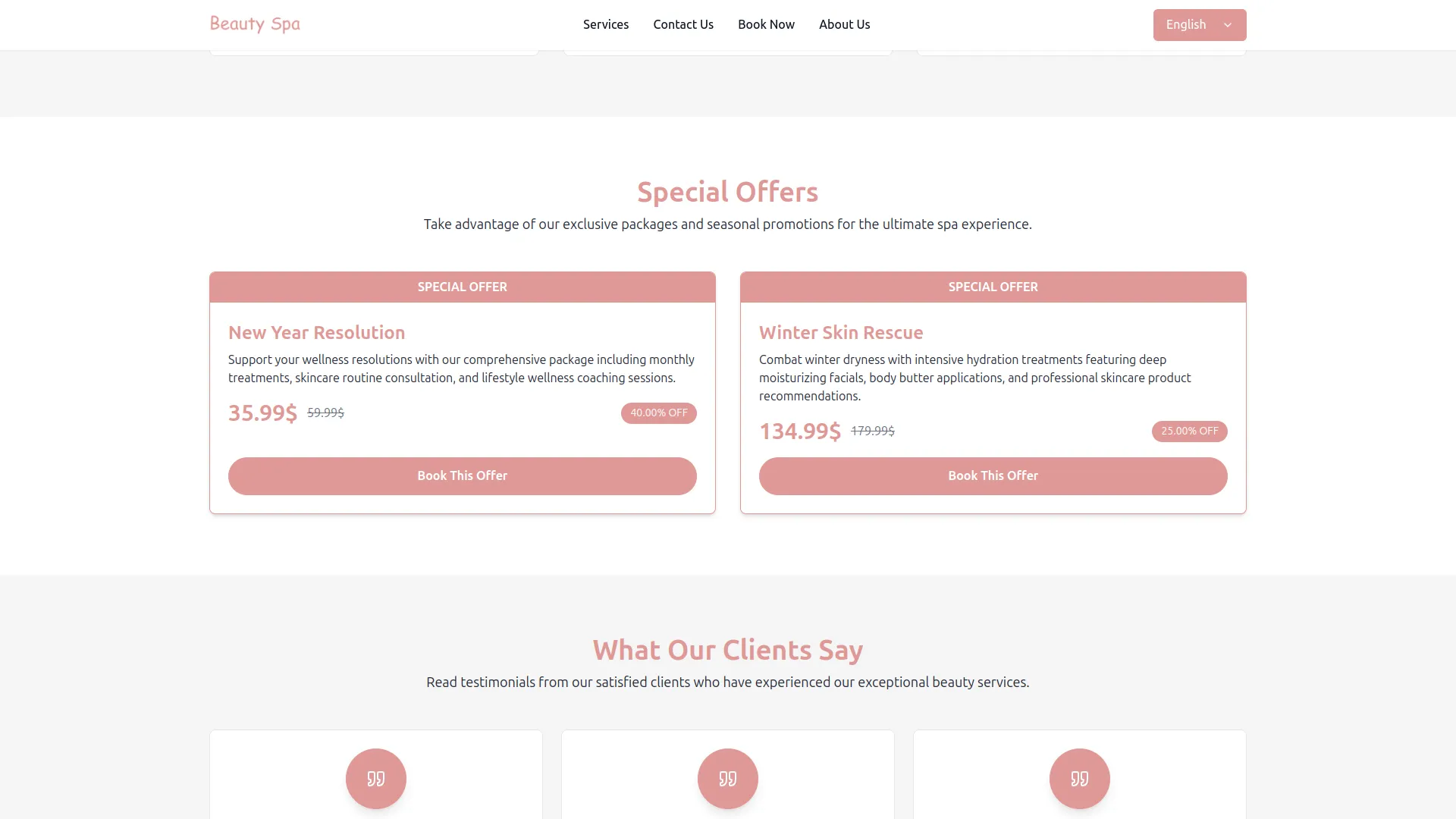 beauty spa management