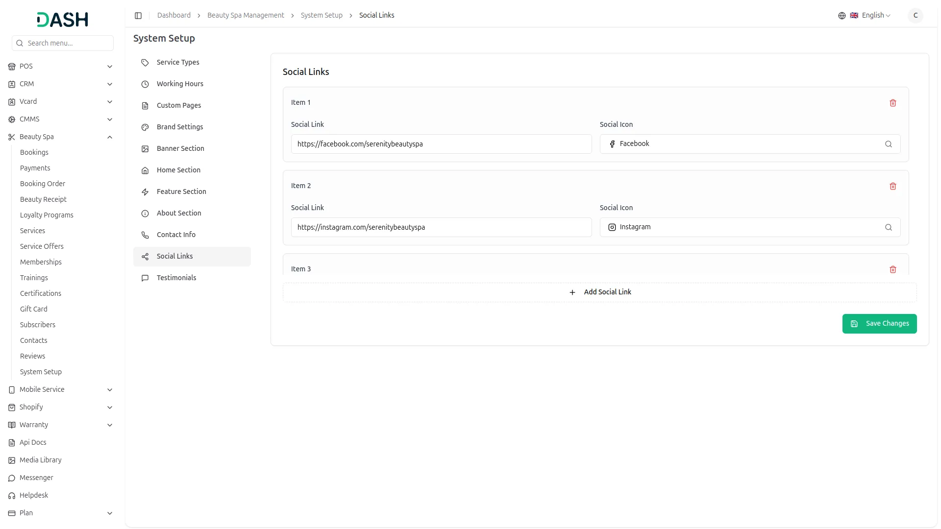 beauty spa management