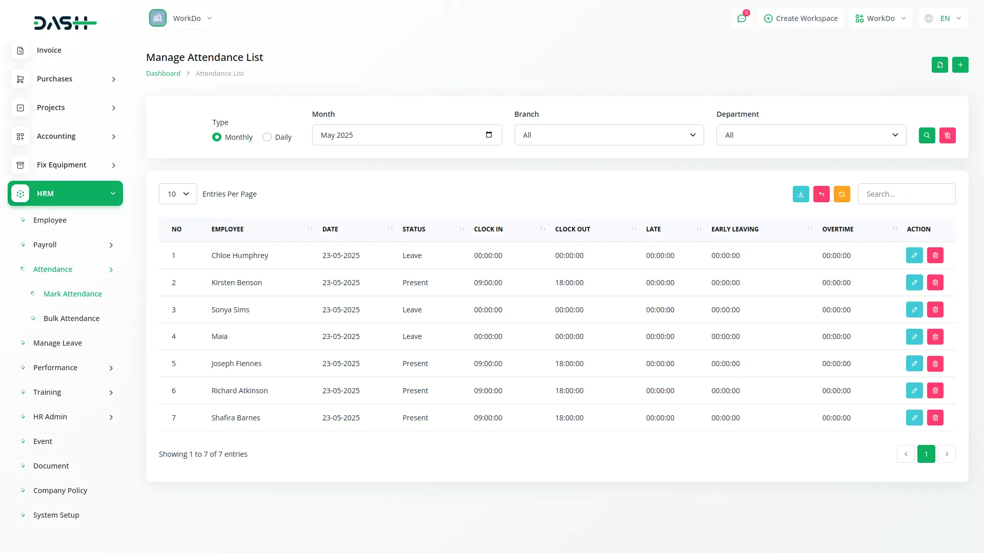 biometric attendance