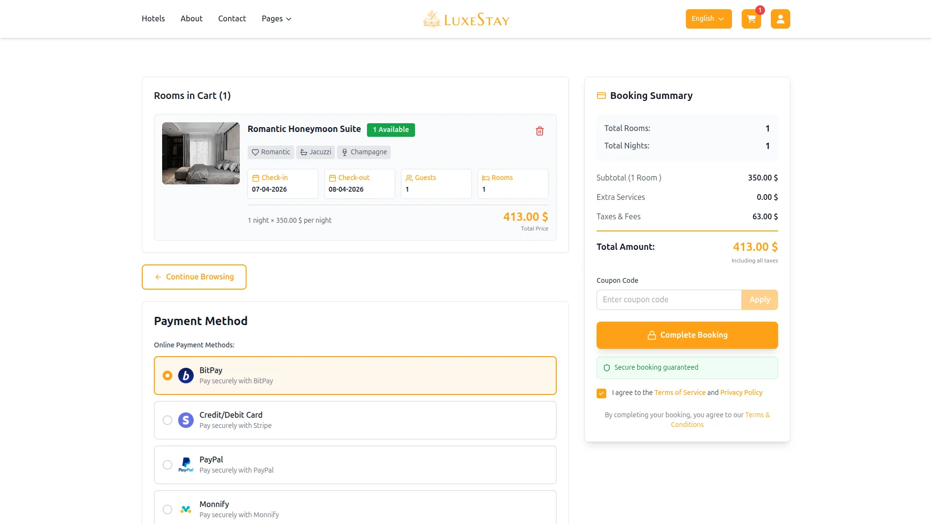 bitpay integration