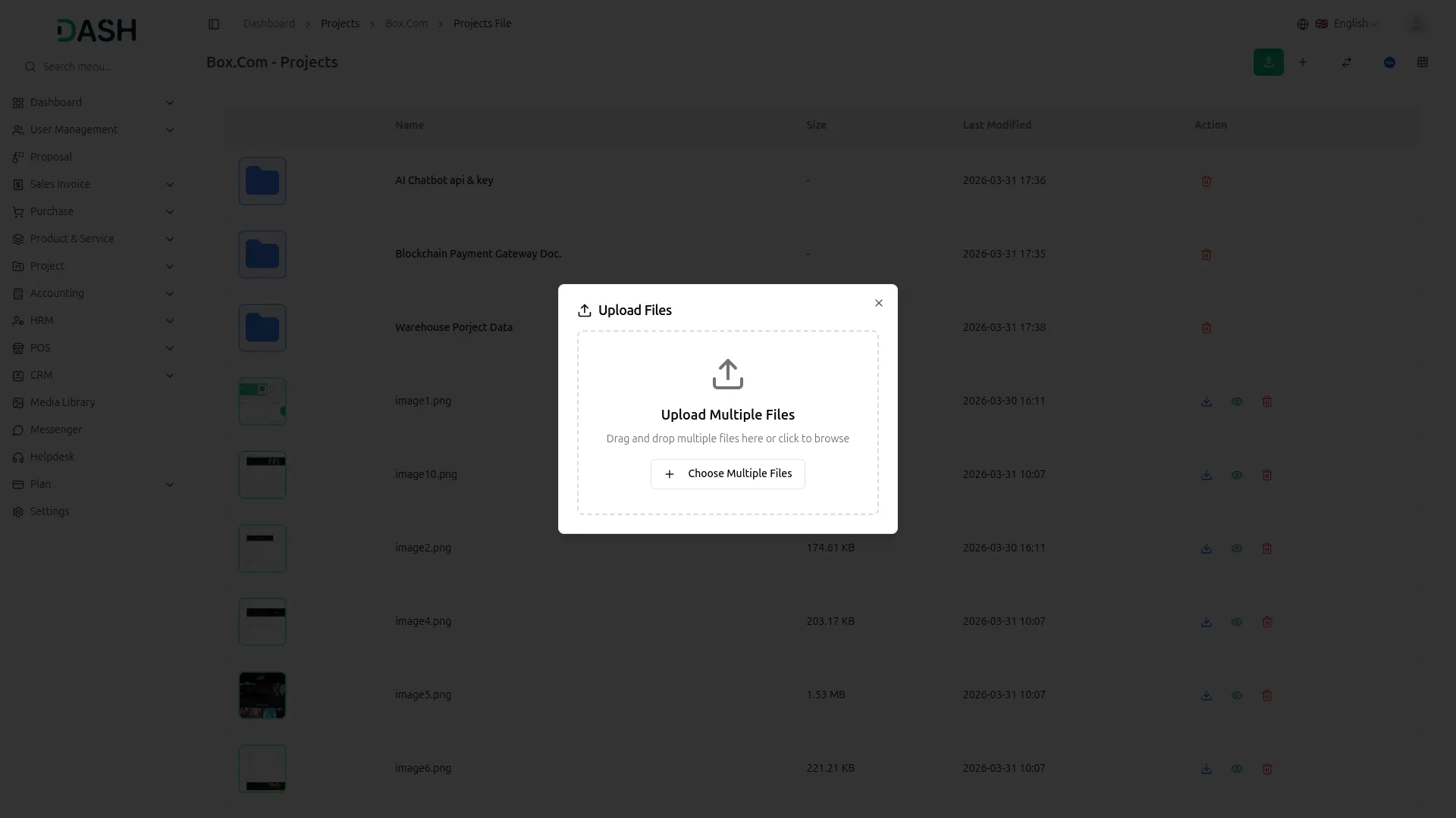 upload files