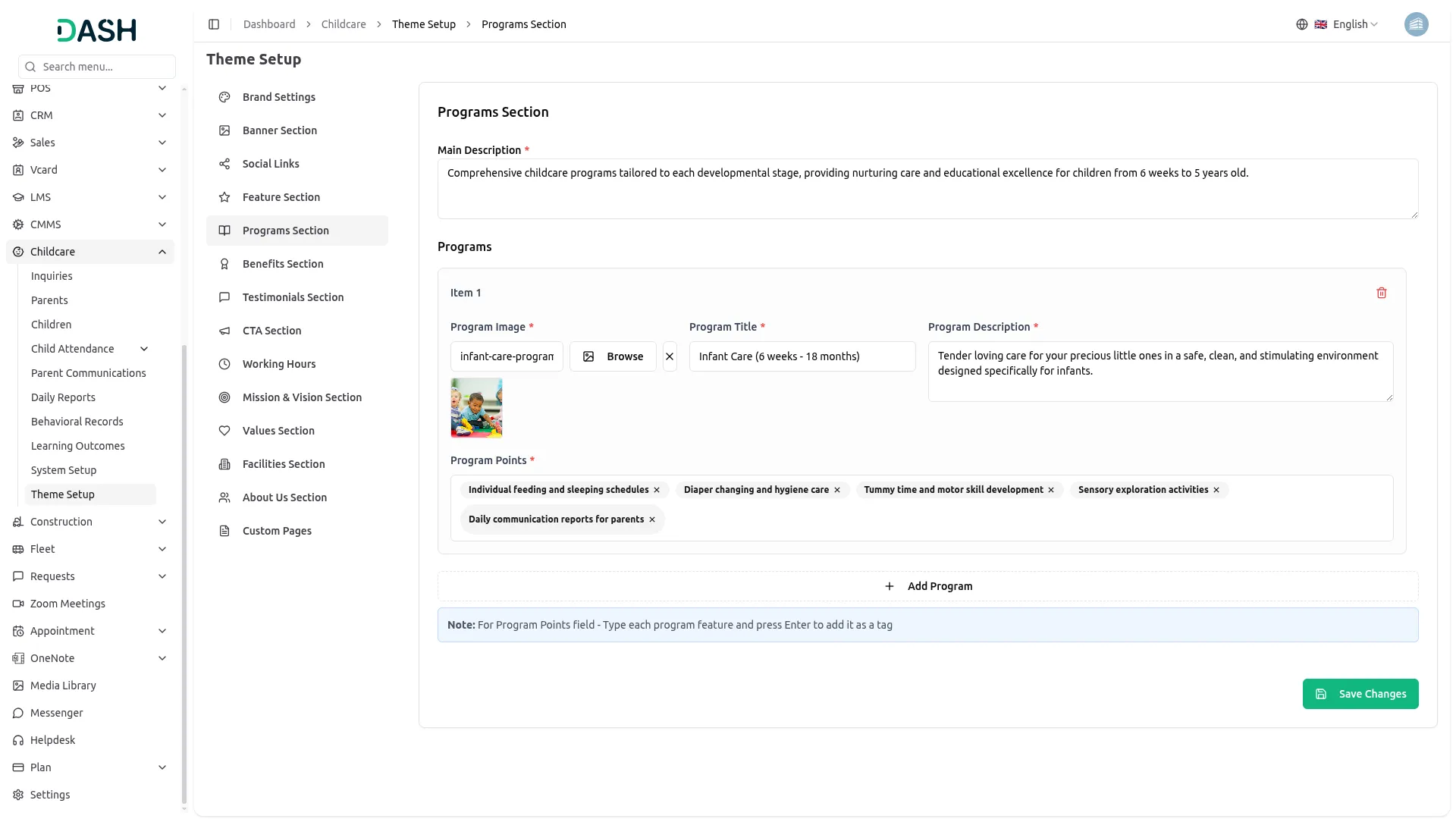 childcare management