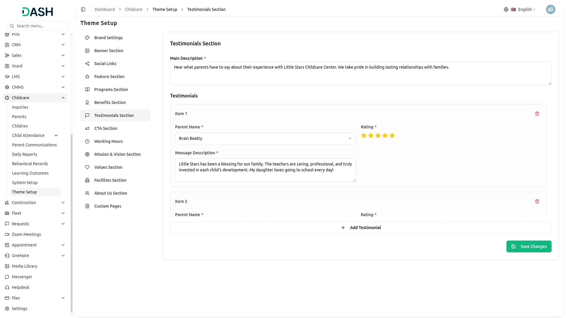 childcare management