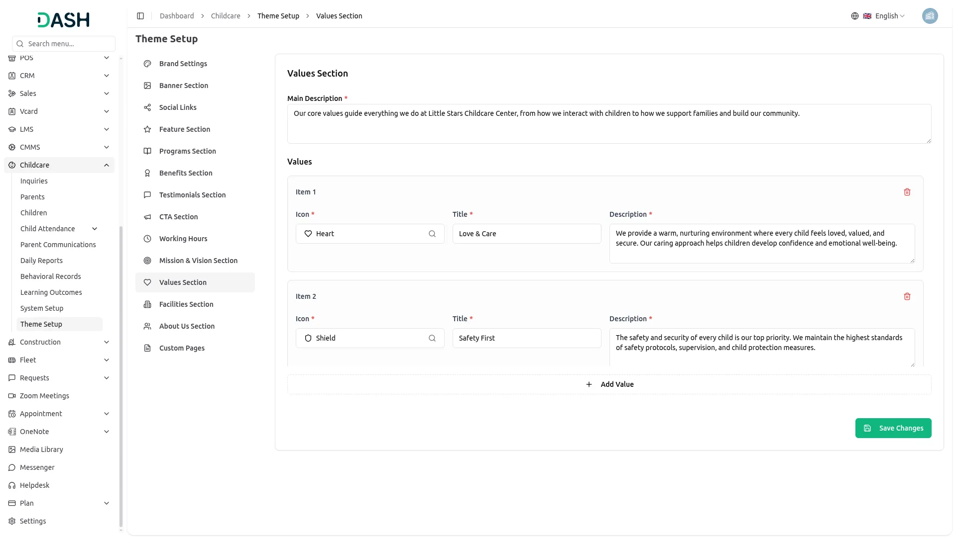 childcare management