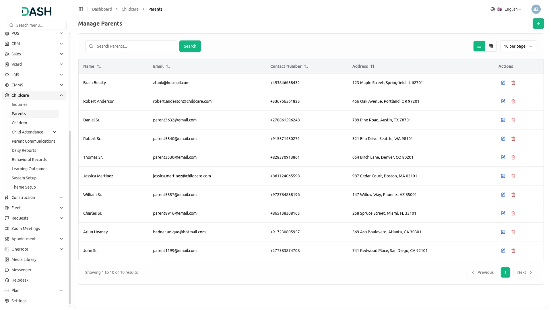 childcare management