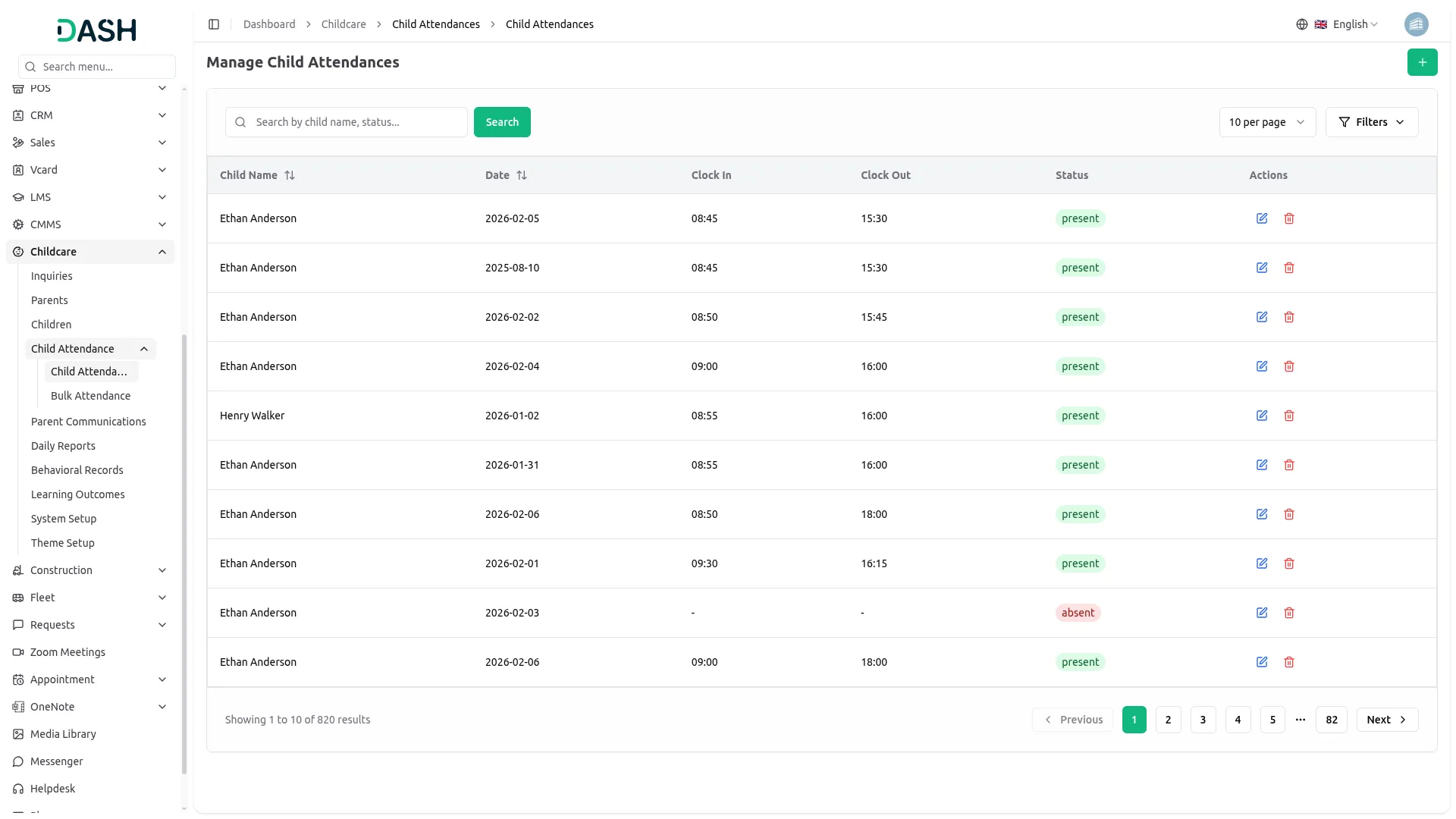 childcare management