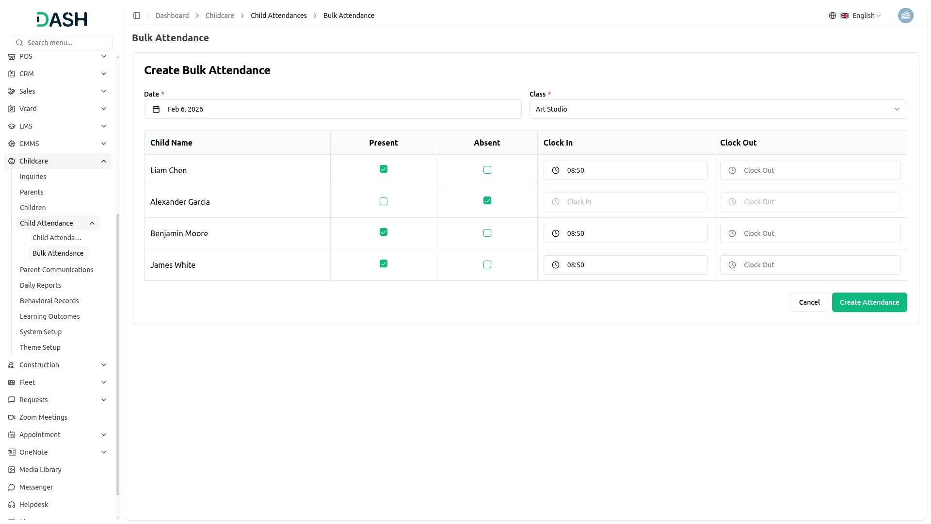 childcare management