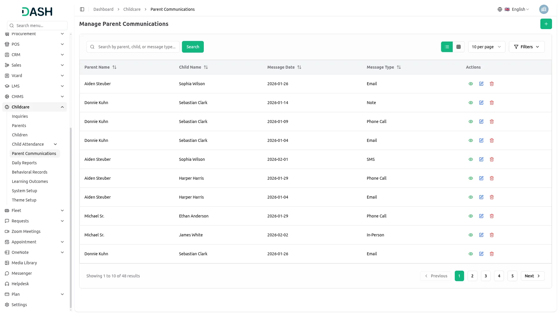 childcare management