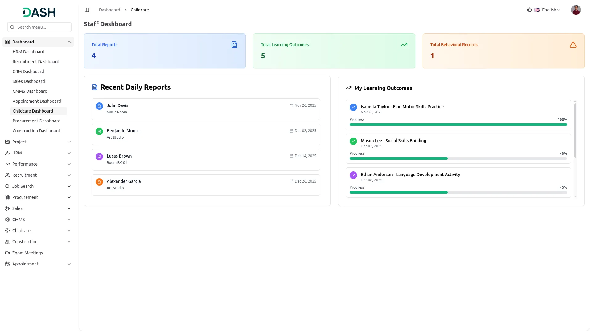 childcare management
