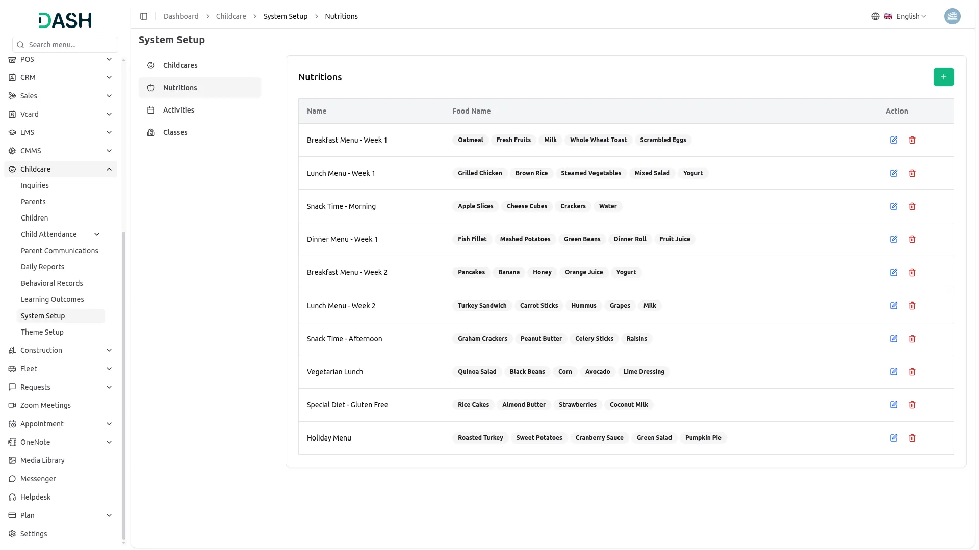 childcare management