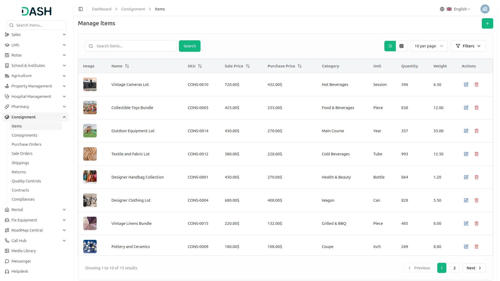 consignment management