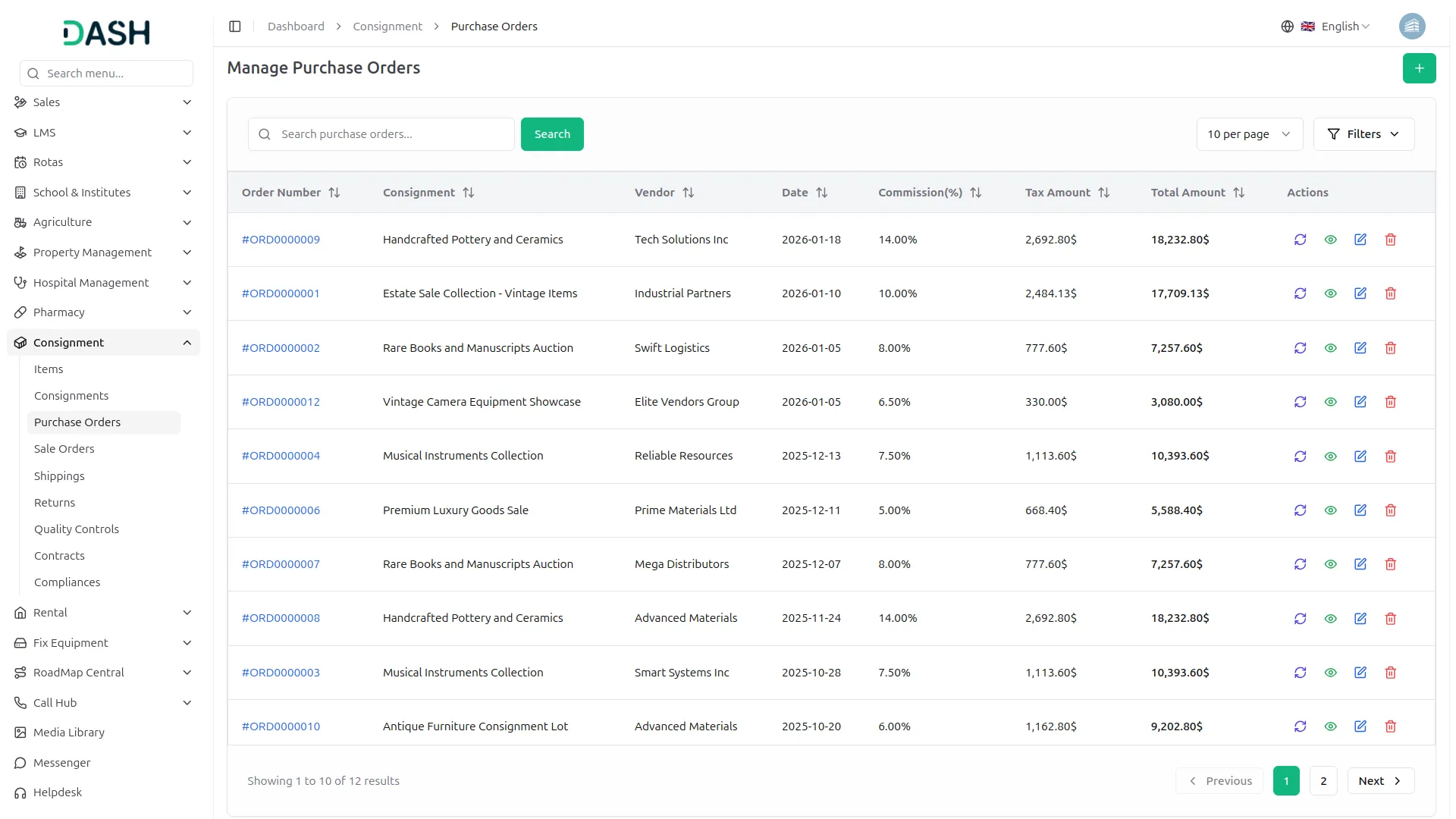 consignment management