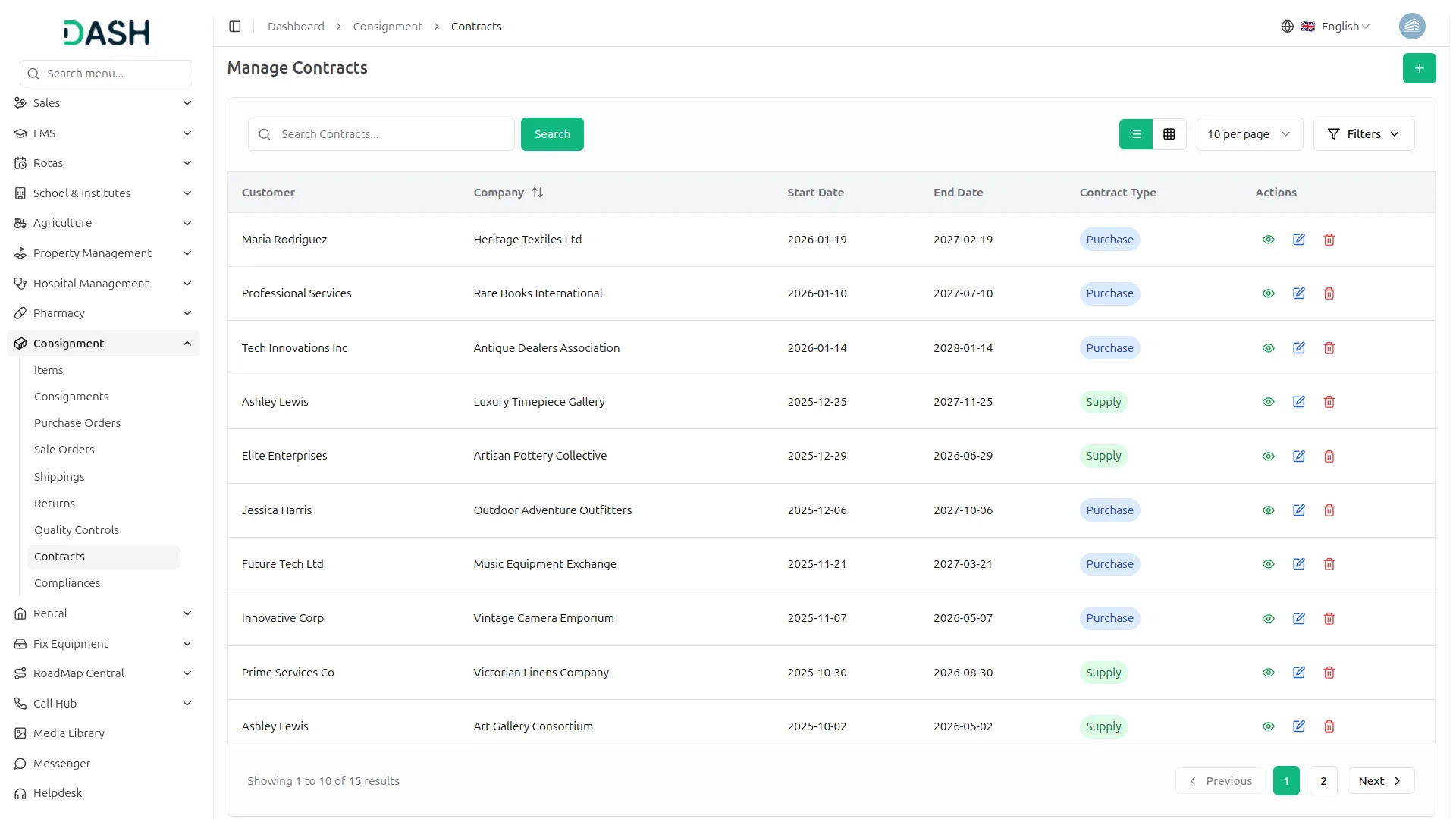 consignment management
