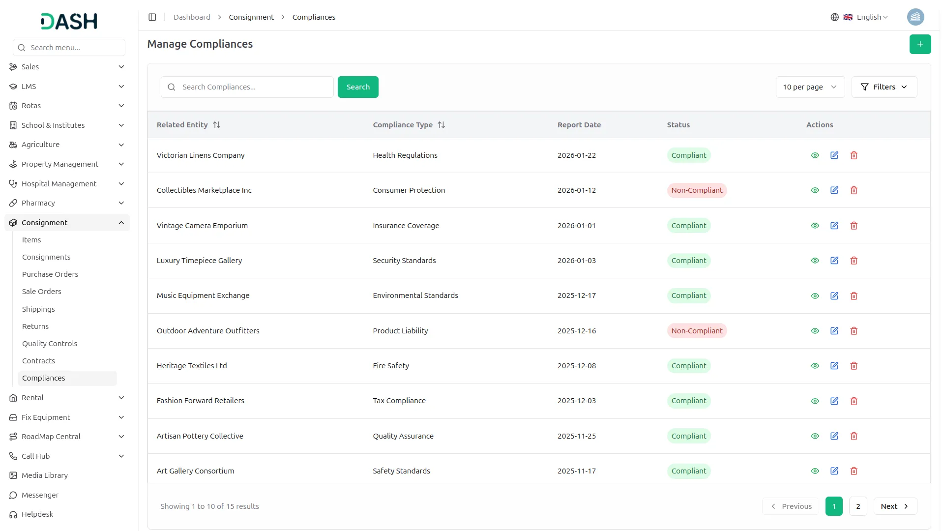 consignment management