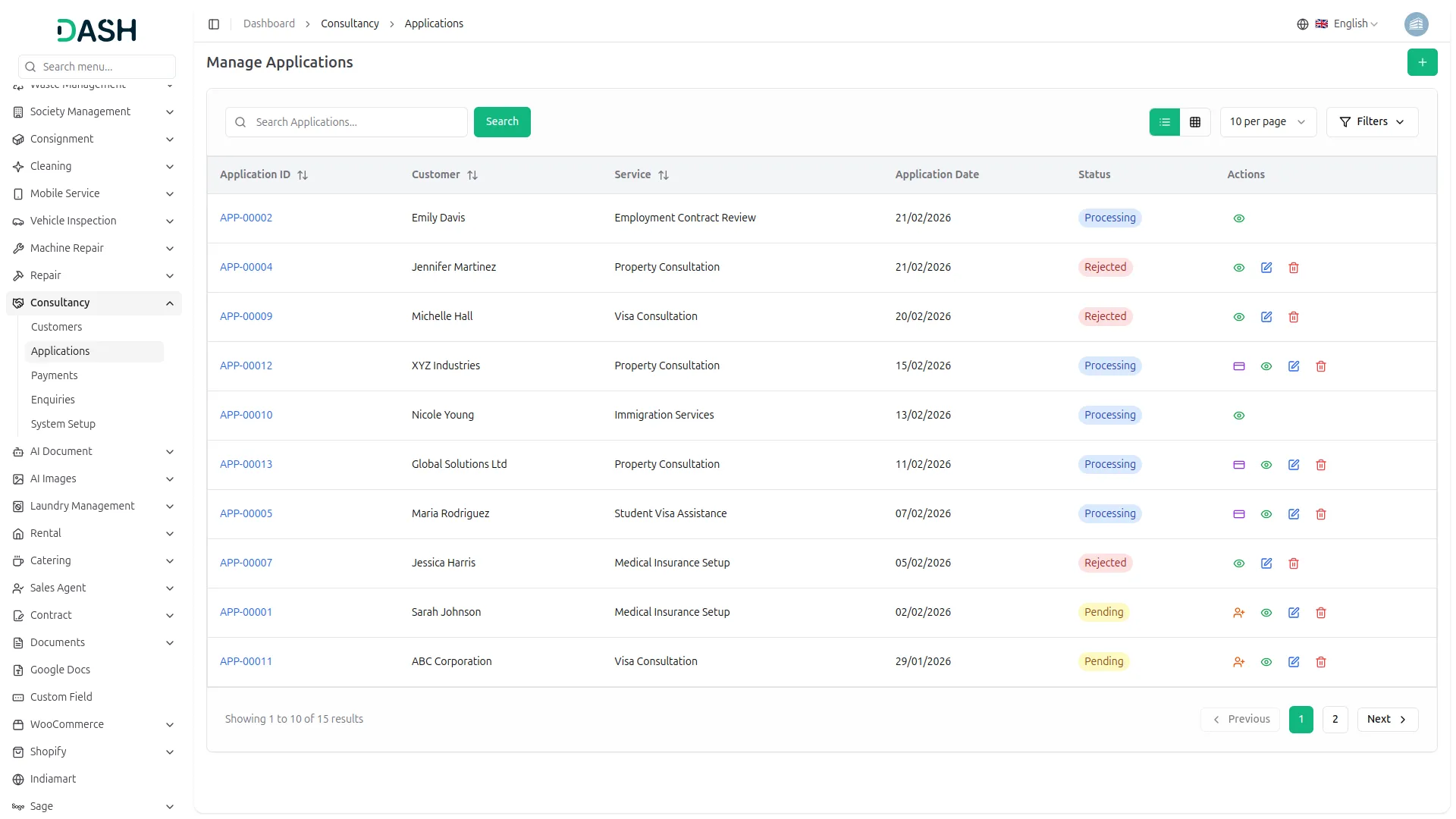 consultancy management