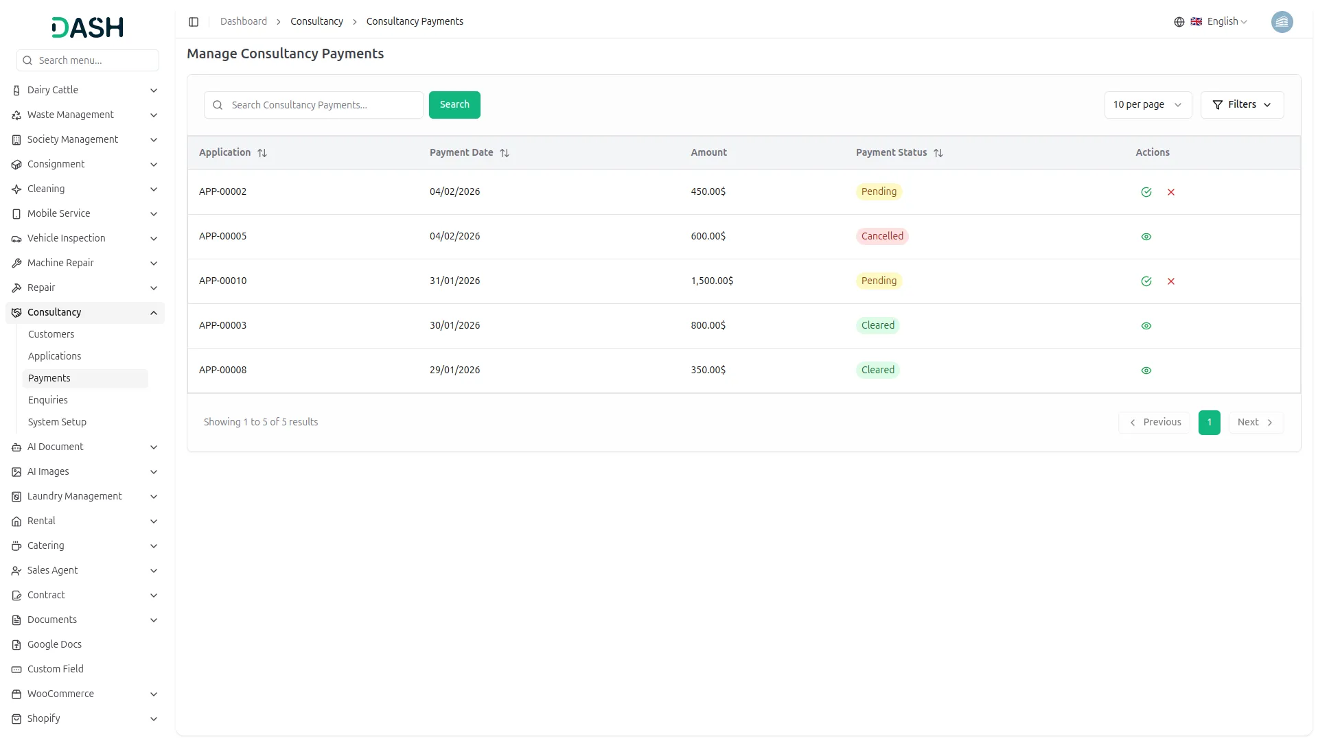 consultancy management