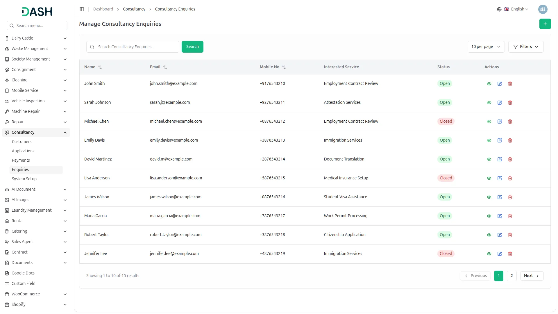 consultancy management