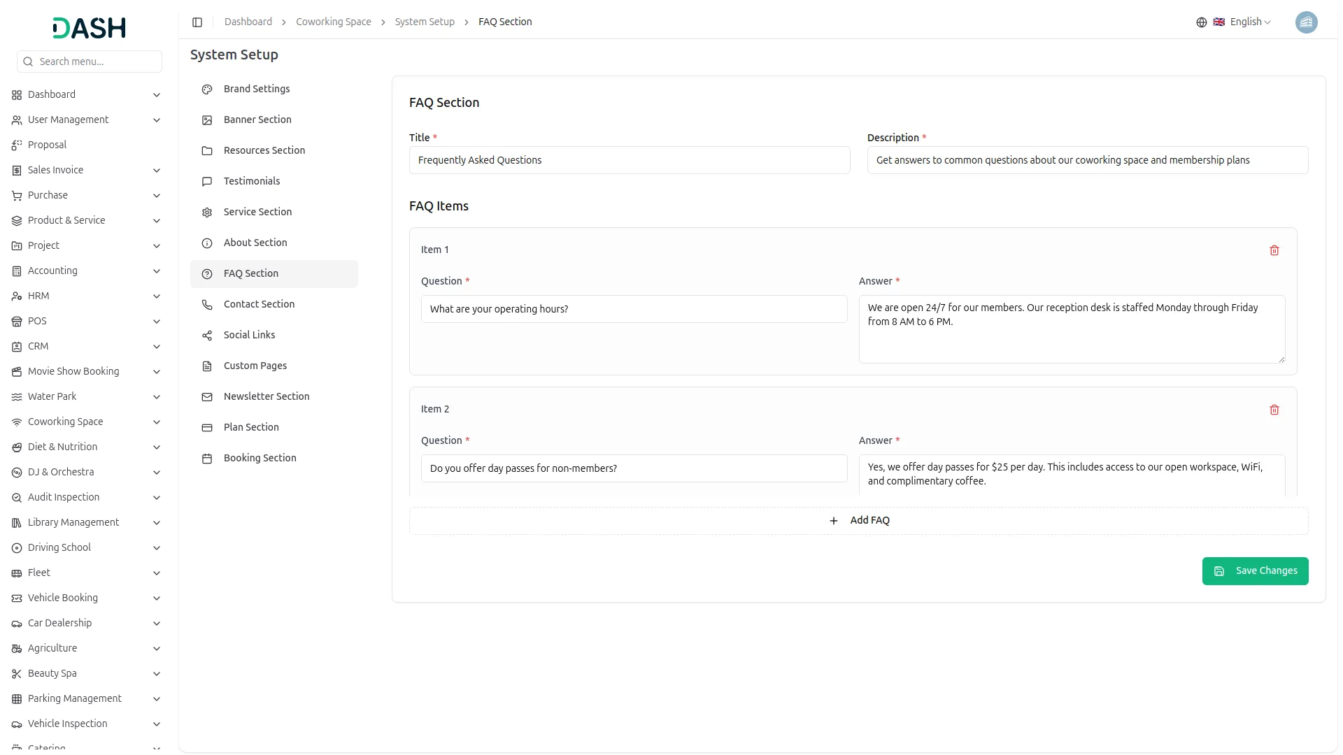 coworking space management
