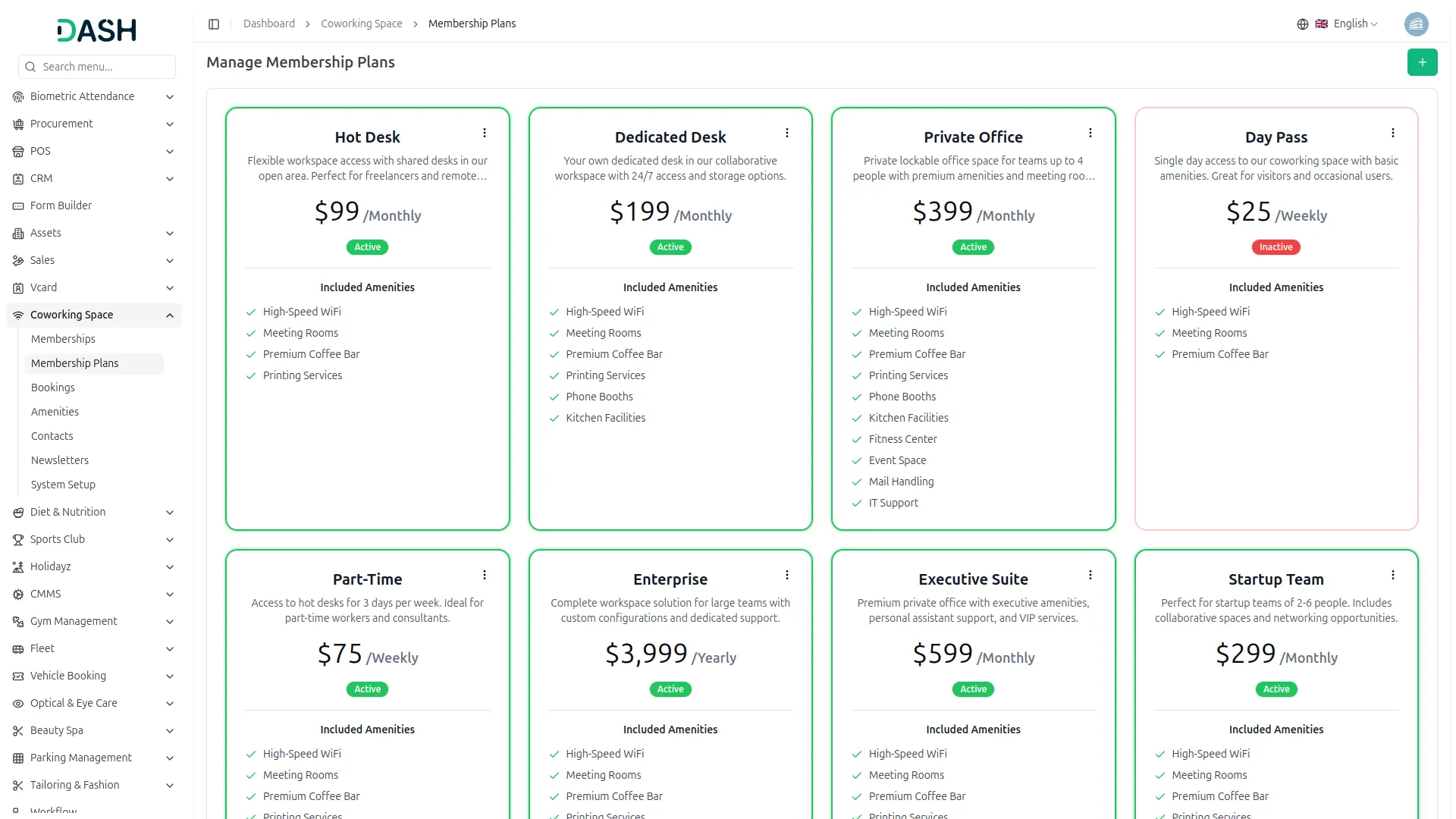 coworking space management