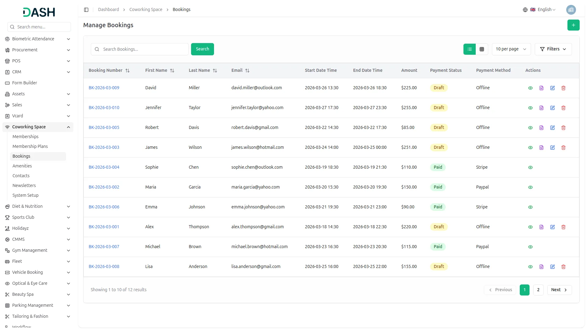 coworking space management