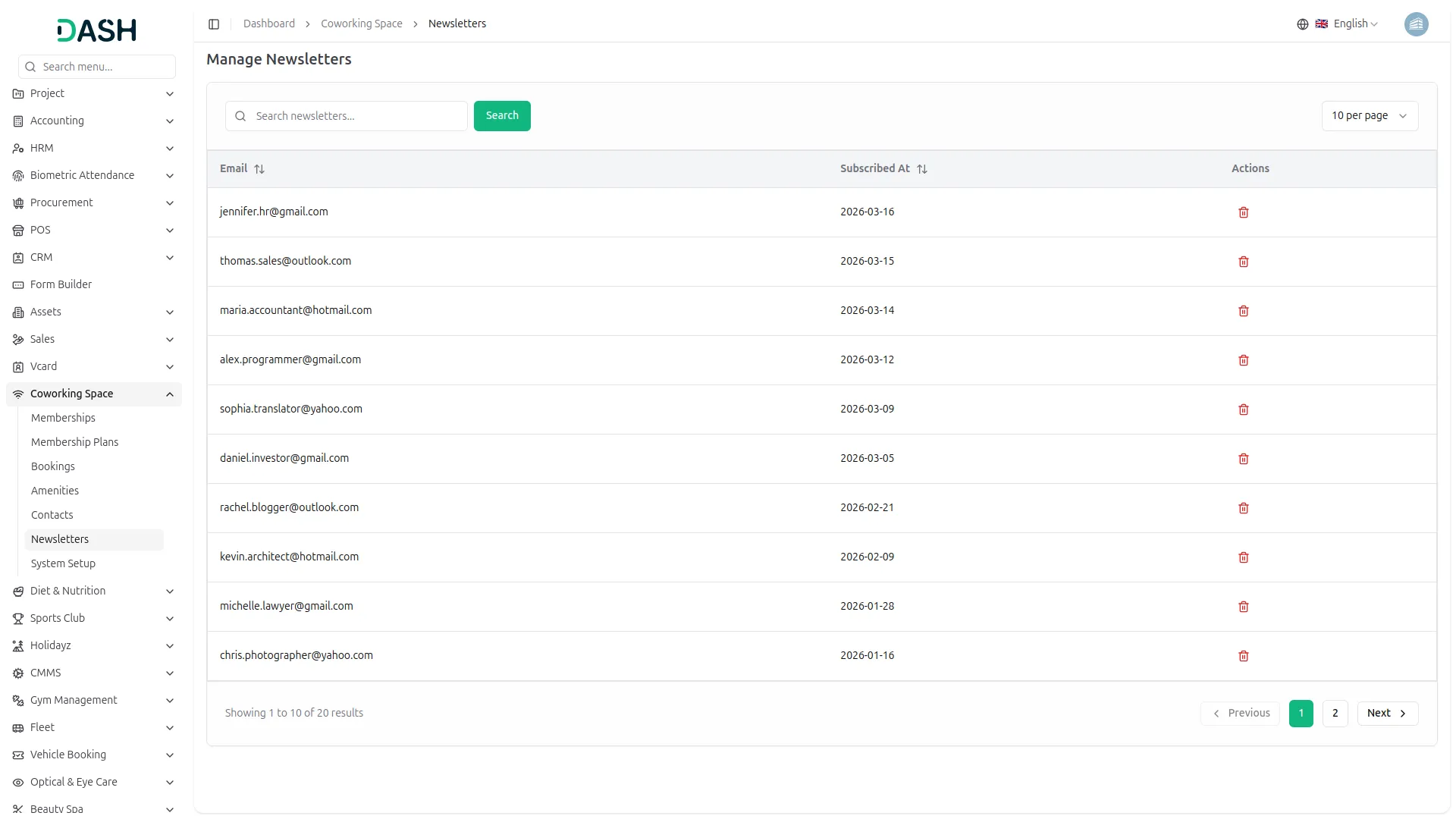 coworking space management