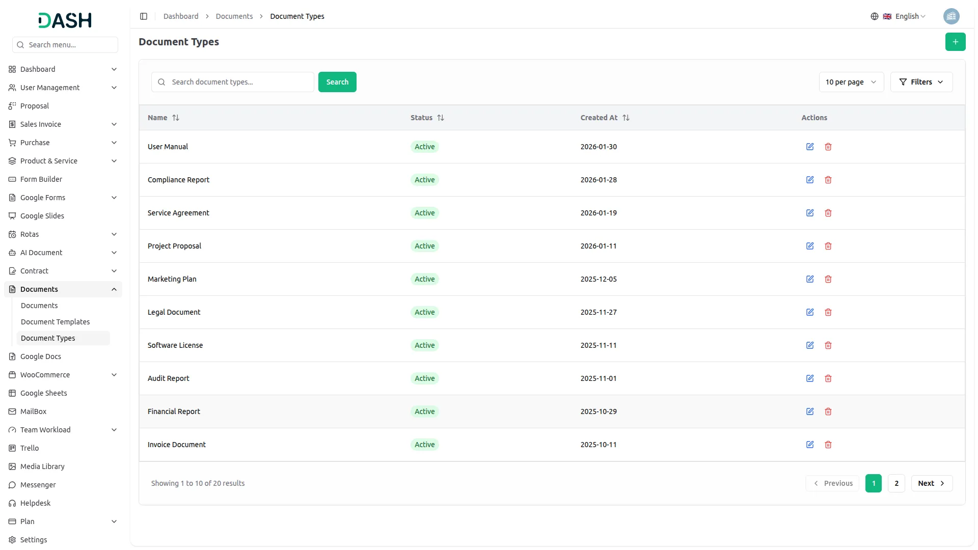 detial documents integration