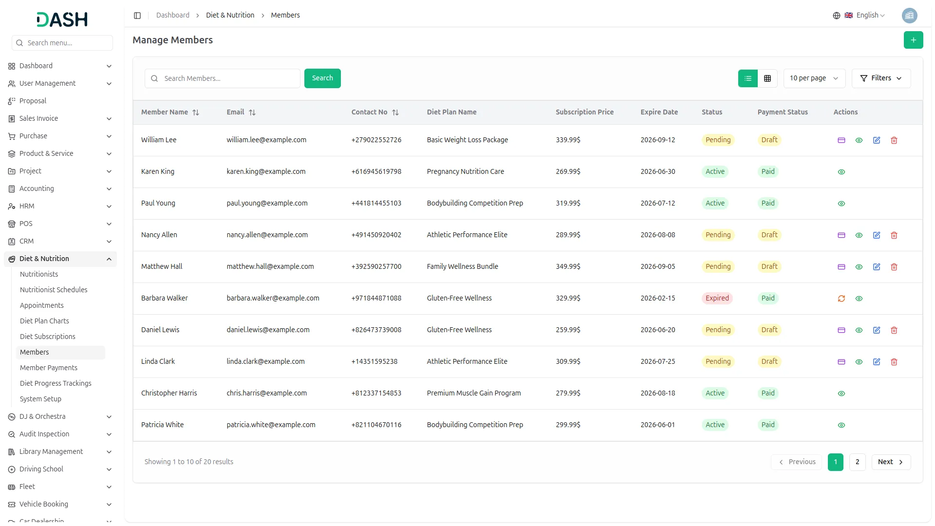 nutrition consultant