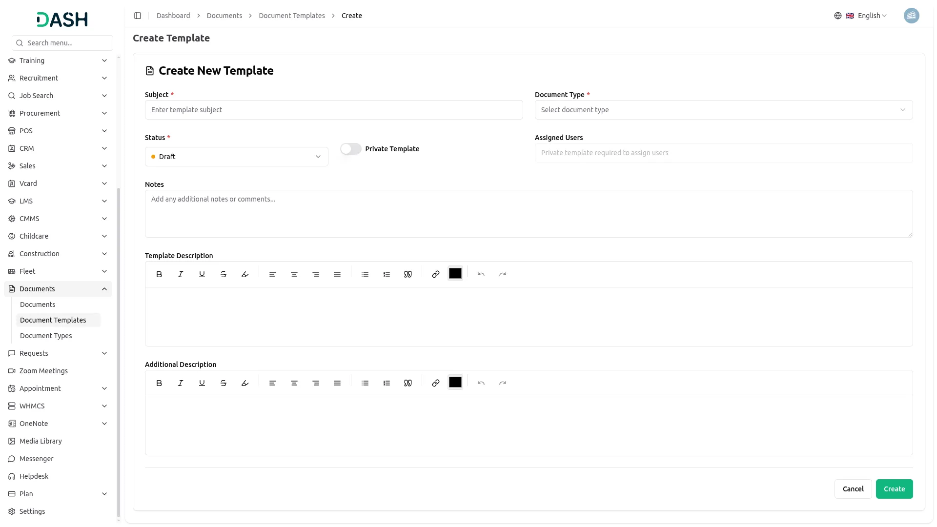 detial documents integration