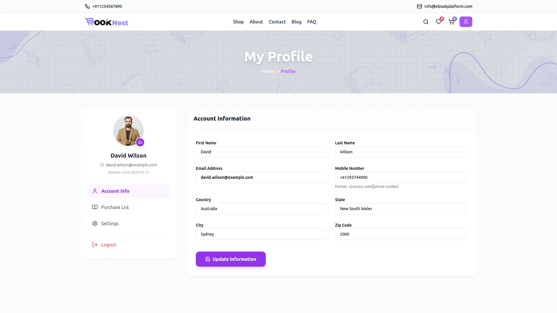 reader profile