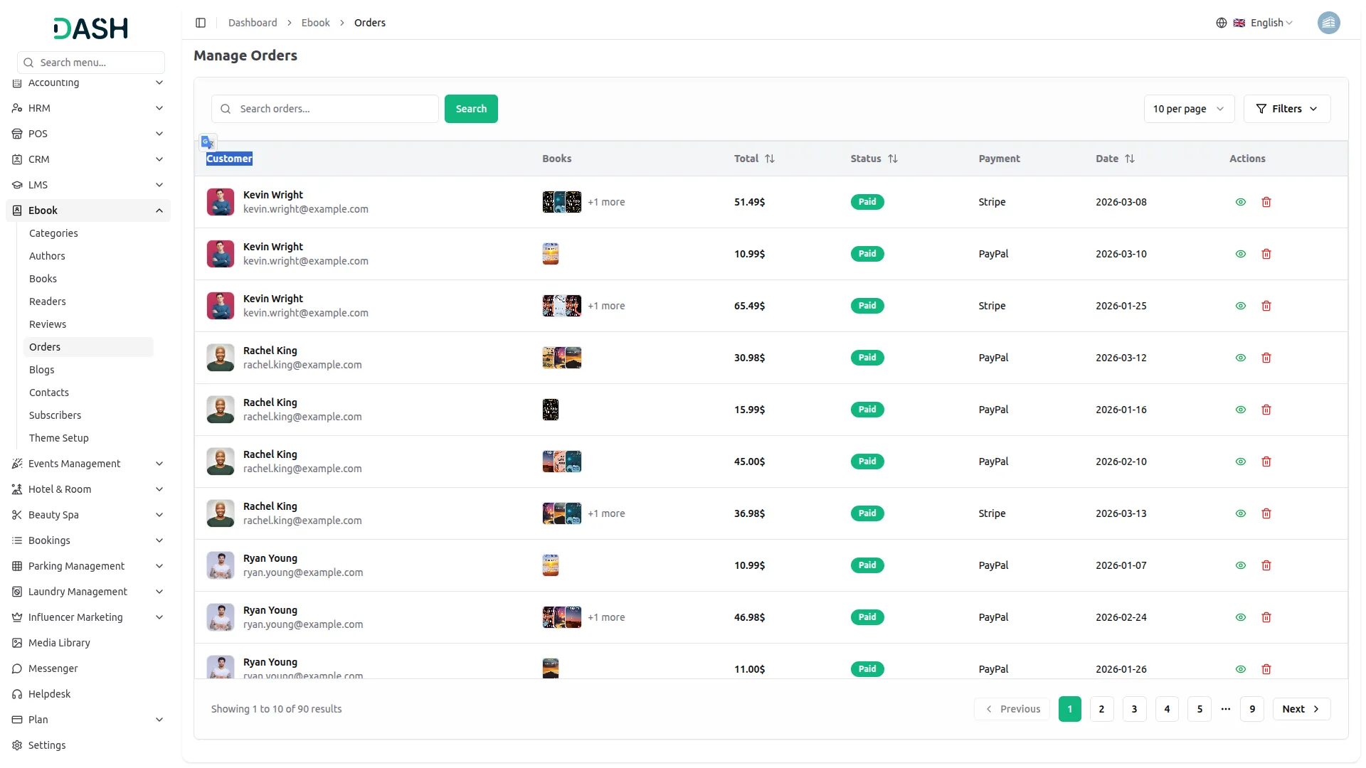 manage orders