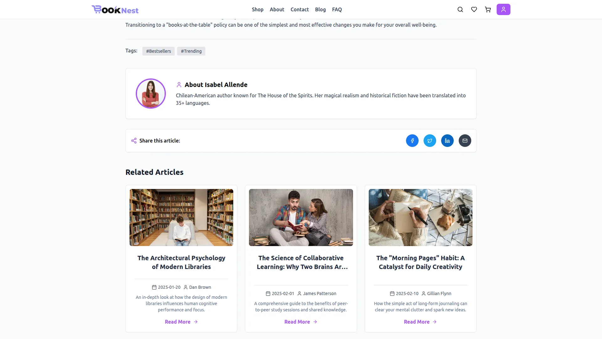 about the author section