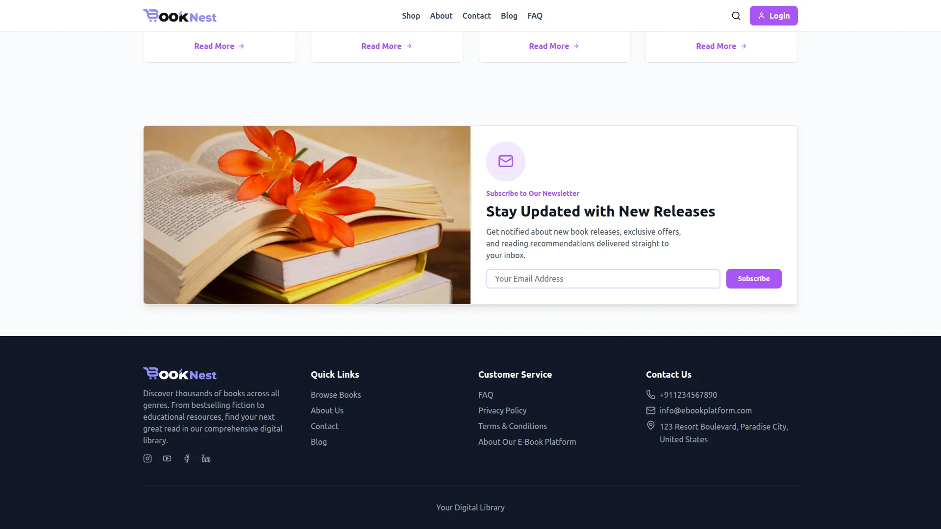 newsletter subscription