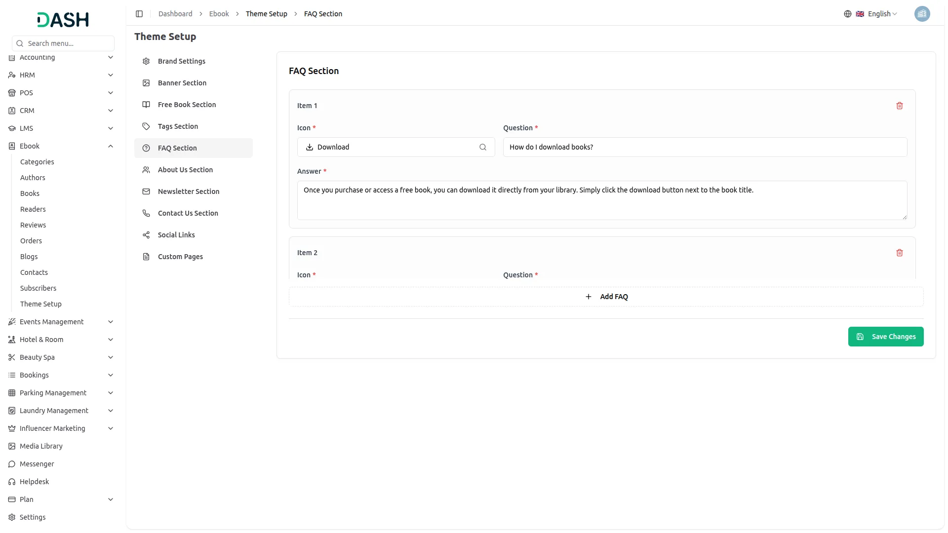 faq section