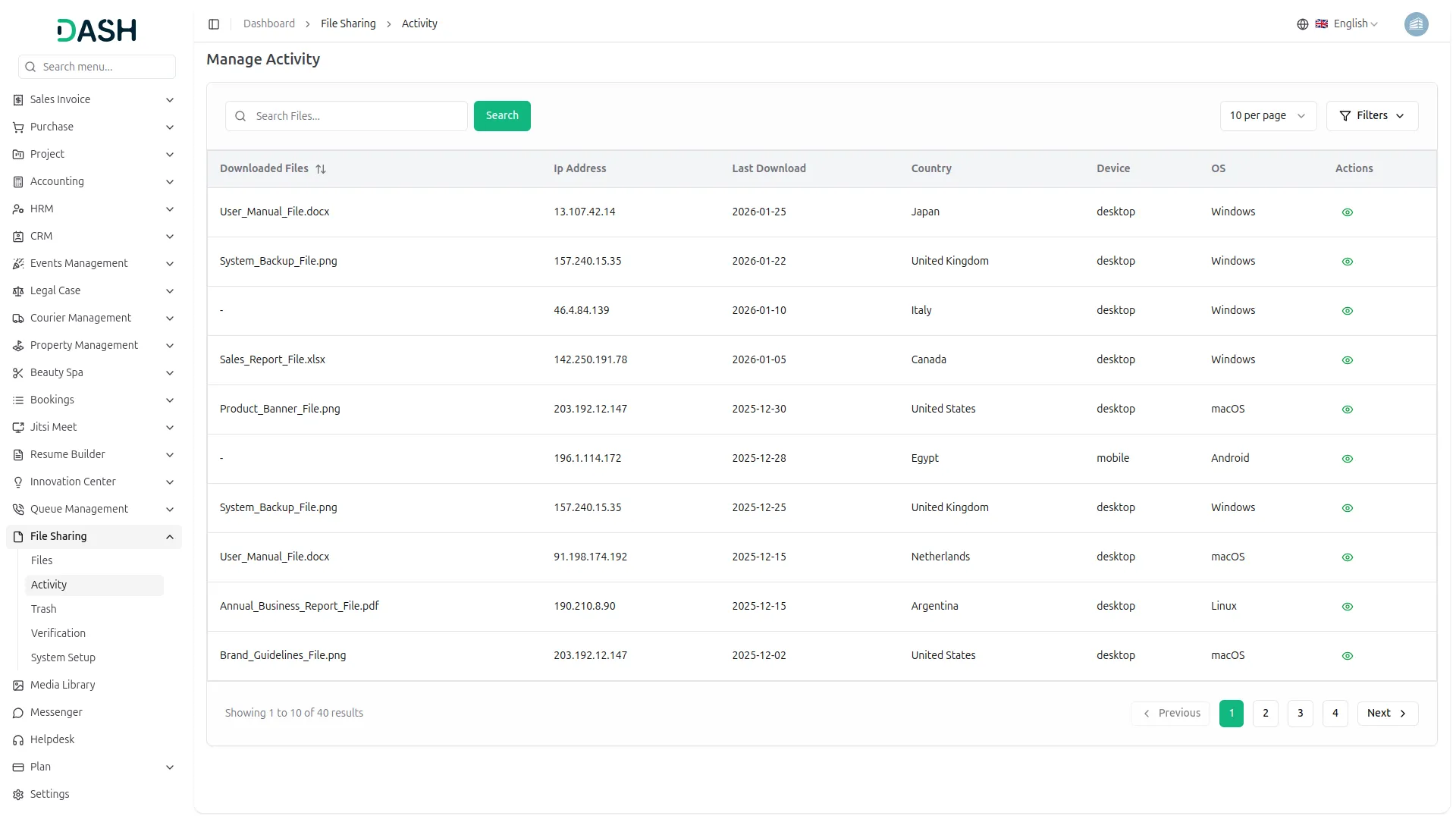 file sharing integration