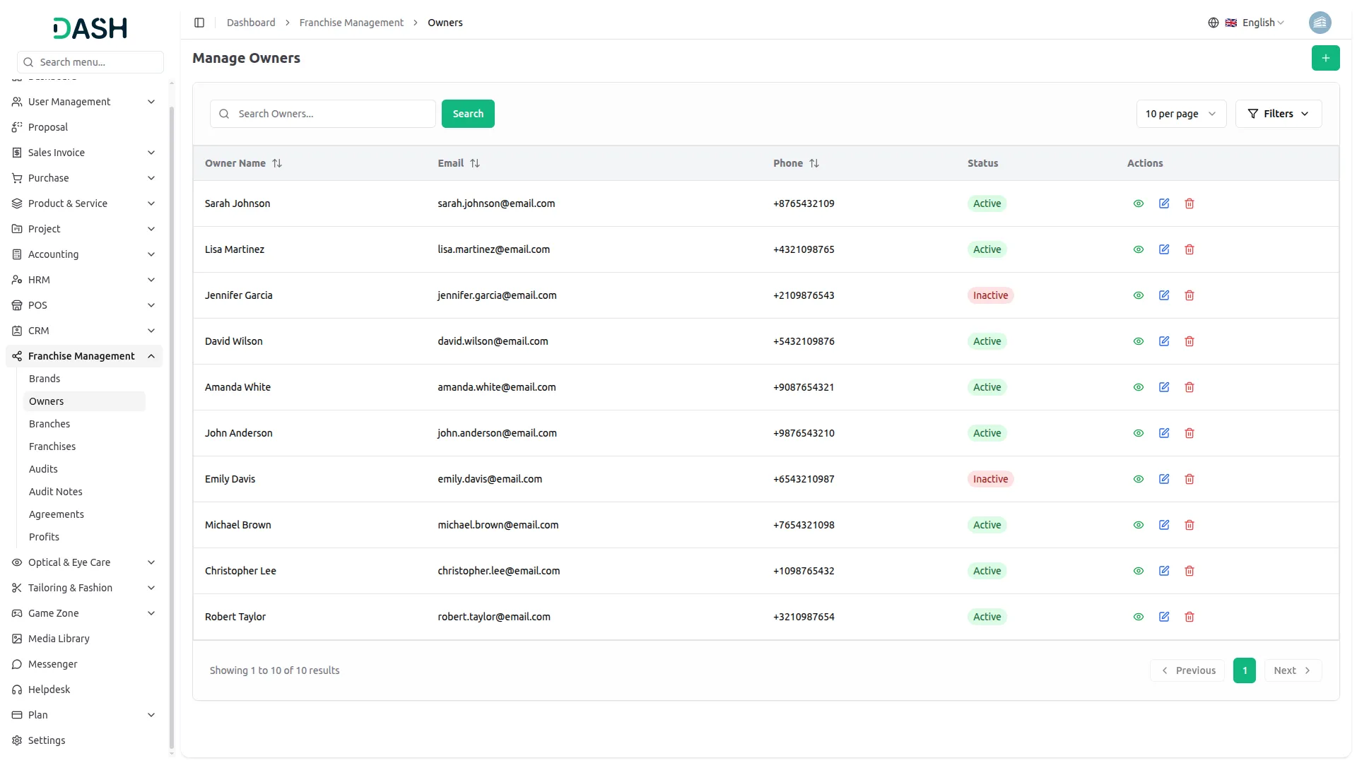 franchise management