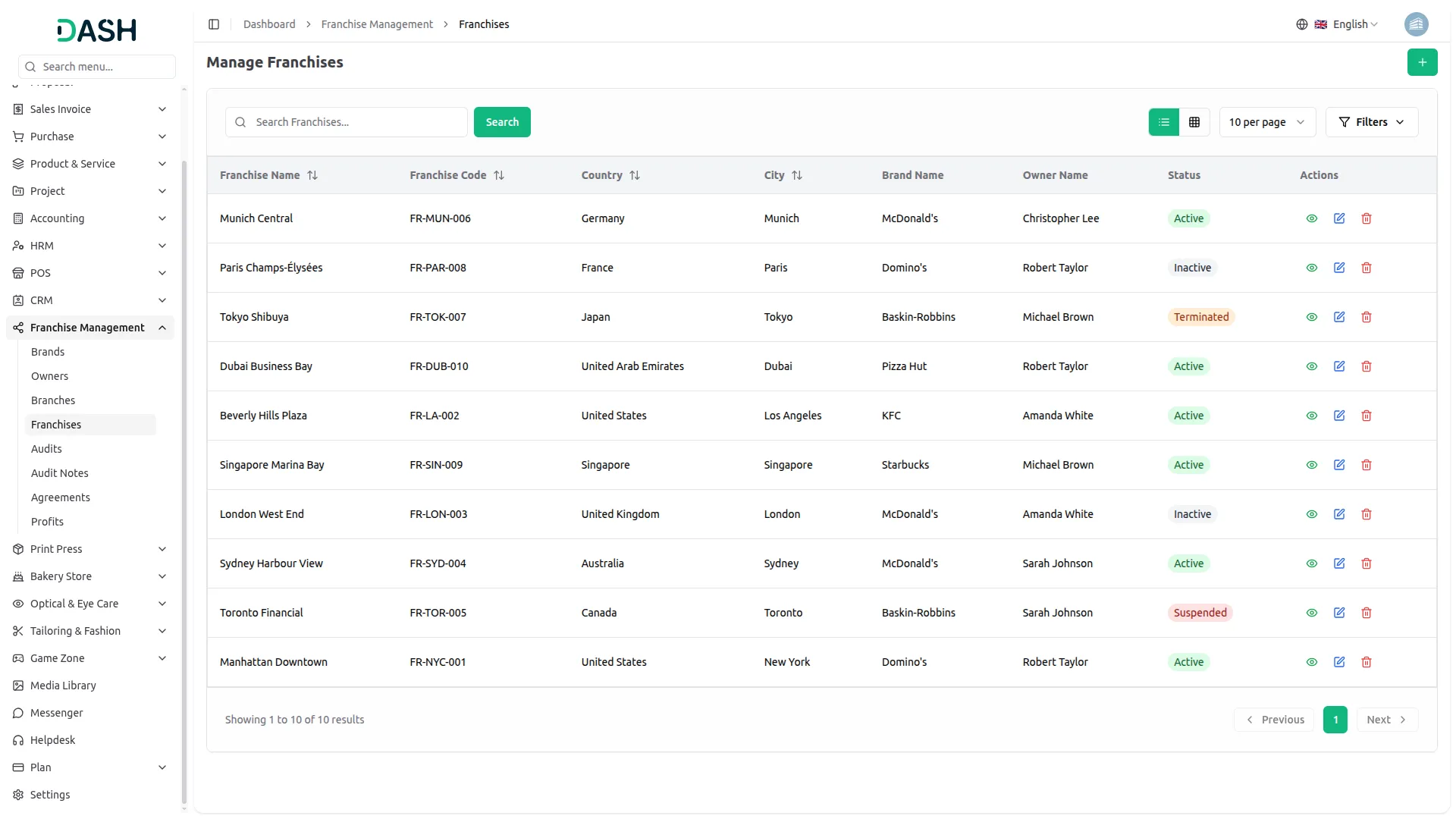 franchise management