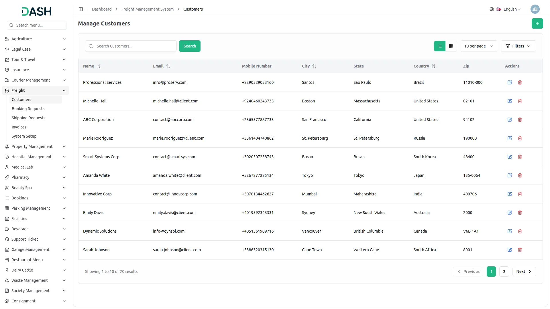 freight management system