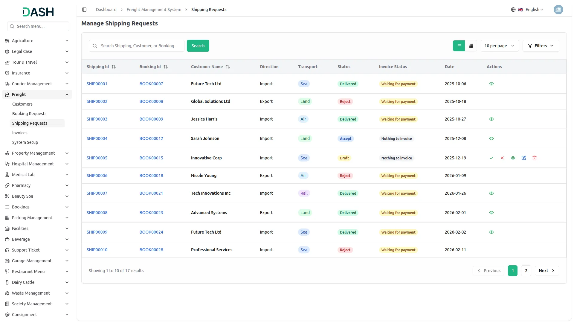 freight management system