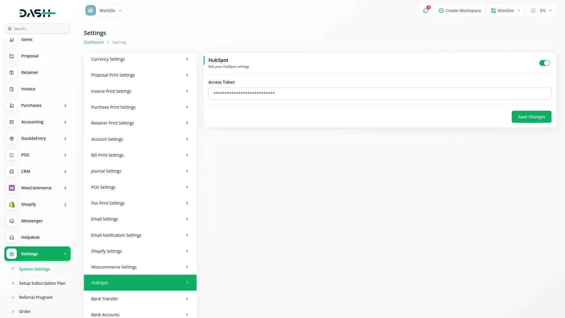 hubspot support ticket
